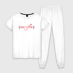 Женская пижама Пульс гитары