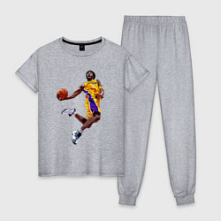 Пижама хлопковая женская Kobe Bryant dunk, цвет: меланж