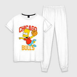 Женская пижама Чикаго Буллз Барт Симпсон