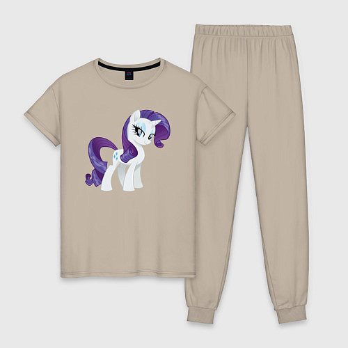 Женская пижама Рарити из My Little Pony в кино / Миндальный – фото 1