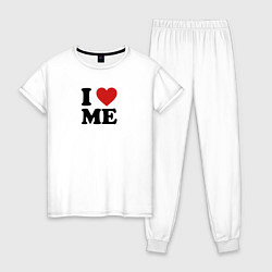 Женская пижама I love me - heart