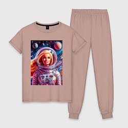 Женская пижама Красавица Барби в космосе - нейросеть