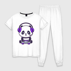 Женская пижама Геймер панда