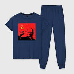Женская пижама Lenin in red