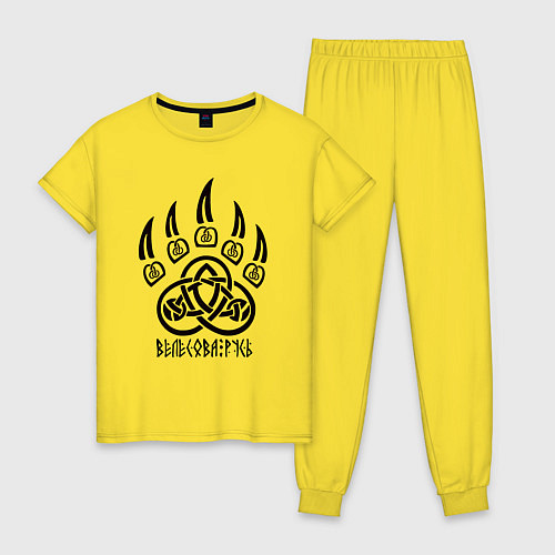 Женская пижама Велесова русь / Желтый – фото 1