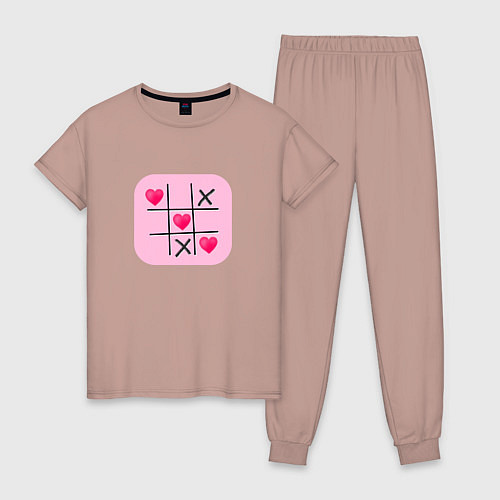 Женская пижама Победа сердец / Пыльно-розовый – фото 1
