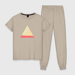 Женская пижама Абстрактные цветные треугольники