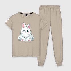 Женская пижама Пушистый аниме кролик