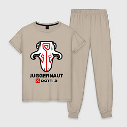Пижама хлопковая женская Juggernaut Dota 2, цвет: миндальный