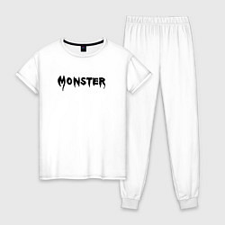 Женская пижама Monster black