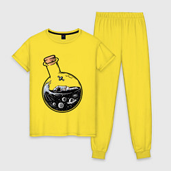 Женская пижама Космос в колбе