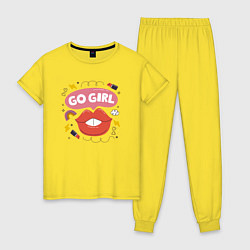 Женская пижама Go girl lips