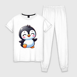 Женская пижама Маленький радостный пингвинчик