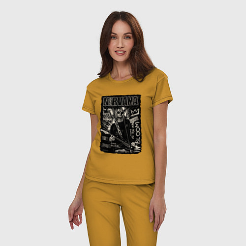 Женская пижама Nirvana In Bloom / Горчичный – фото 3