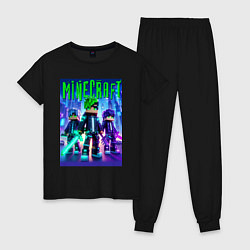 Женская пижама Cyberpunk and Minecraft - collaboration