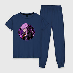 Пижама хлопковая женская Kyouko Kirigiri - Danganronpa, цвет: тёмно-синий