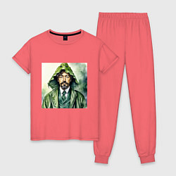 Женская пижама Чехов в кигуруми крокодил