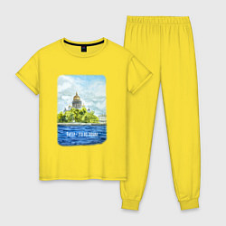 Женская пижама Акварель Исаакиевский Собор с надписью Питер - это