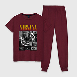 Женская пижама Nirvana kurt krist dave