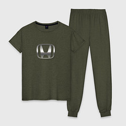 Женская пижама Honda logo auto grey