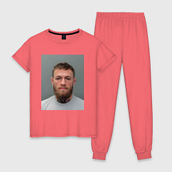 Пижама хлопковая женская Conor McGregor magshot, цвет: коралловый