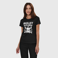 Пижама хлопковая женская Bullet Club, цвет: черный — фото 2