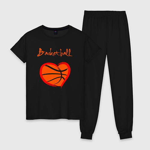 Женская пижама Basket love / Черный – фото 1