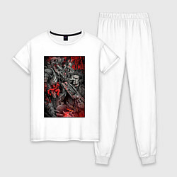 Женская пижама Painkiller and demon - comix style