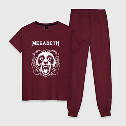 Женская пижама Megadeth rock panda