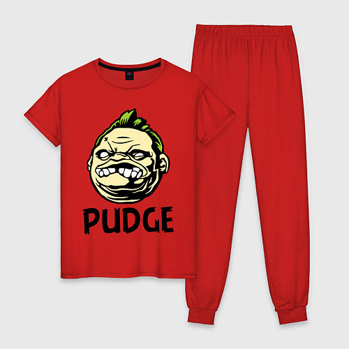 Женская пижама Pudge Face / Красный – фото 1