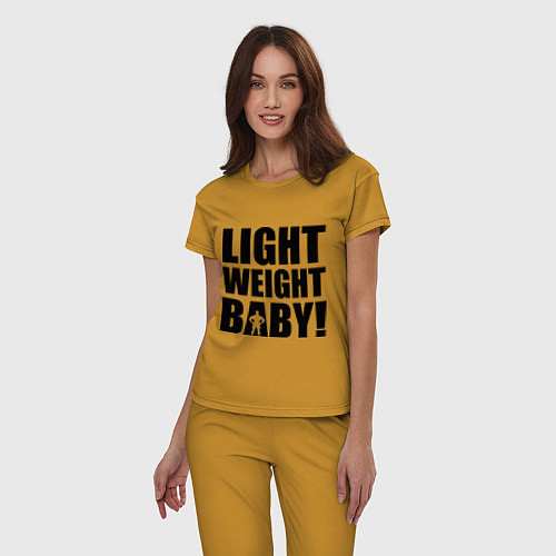 Женская пижама Light weight baby / Горчичный – фото 3