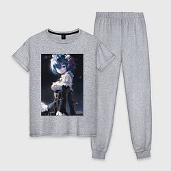 Женская пижама Жизнь с нуля в альтернативном мире Рем