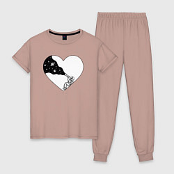 Женская пижама Любовь к космосу