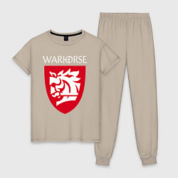 Женская пижама Warhorse logo