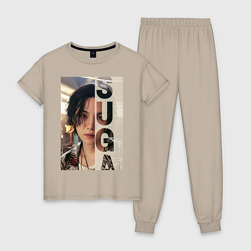 Женская пижама Agust D / Миндальный – фото 1