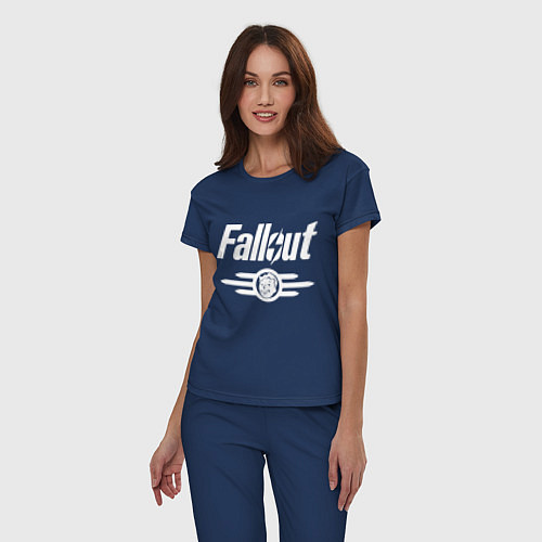 Женская пижама Fallout - vault 33 / Тёмно-синий – фото 3