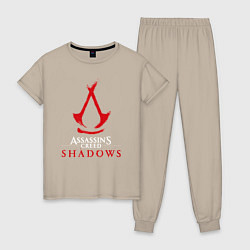 Женская пижама Assassins creed shadows logo