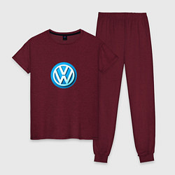 Женская пижама Volkswagen logo blue