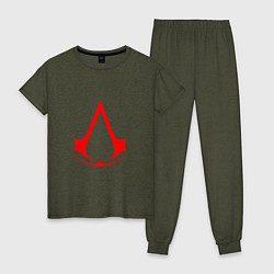 Женская пижама Red logo of assassins