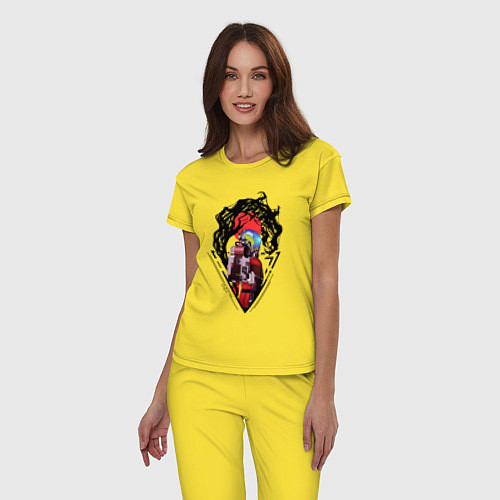 Женская пижама Prey Morgan Yu / Желтый – фото 3
