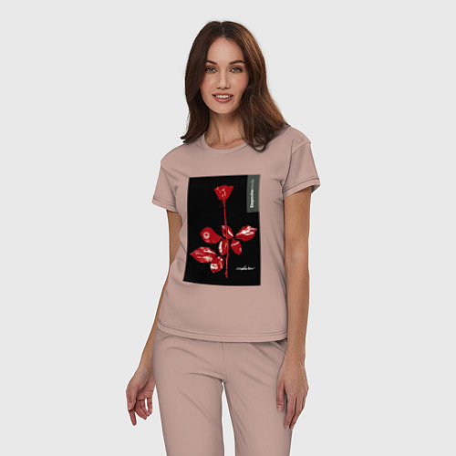 Женская пижама Depeche mode rose / Пыльно-розовый – фото 3