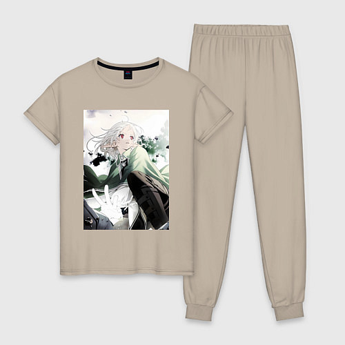 Женская пижама Реинкарнация безработного Сильфиетта арт / Миндальный – фото 1