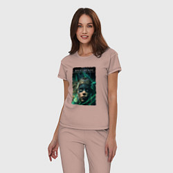 Пижама хлопковая женская Senua - Game Hellblade, цвет: пыльно-розовый — фото 2