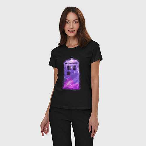 Женская пижама Violet tardis / Черный – фото 3