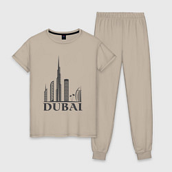 Женская пижама Dubai city style