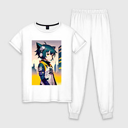 Женская пижама Kitten girl - cyberpunk