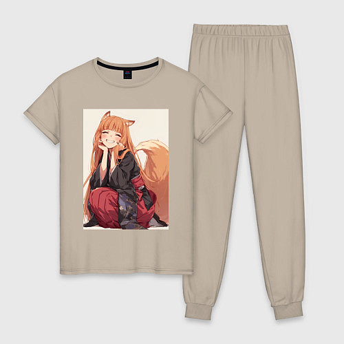 Женская пижама Волчица и пряности Холо торговец / Миндальный – фото 1