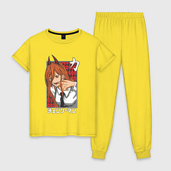 Женская пижама Человек-бензопила Пауэр с рогами