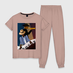 Женская пижама Музыкант джаз