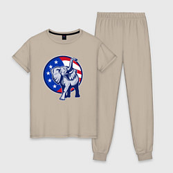 Женская пижама USA elephant